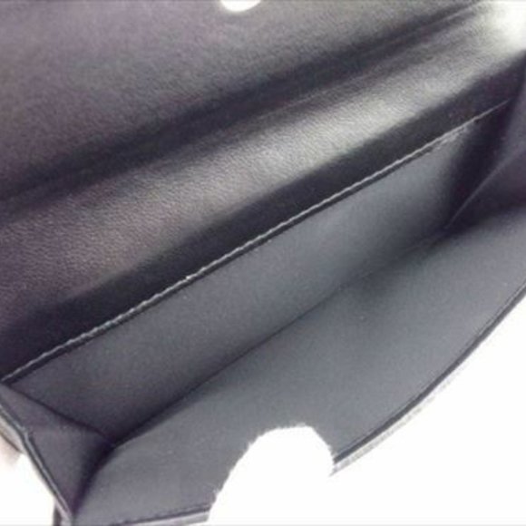 AUTH Dior Wallet Purse Long Wallet Black Canvas Leather Mens - Picture 7 of 7